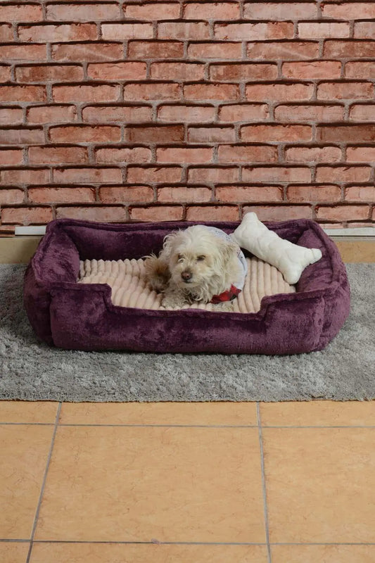 Plum Beige Cozy Pet Nest 70x50cm