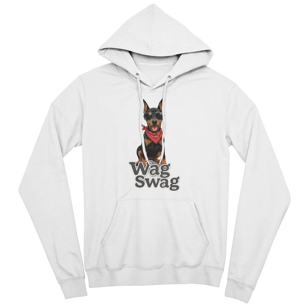 Doberman Unisex Fleece Pullover Hoodie