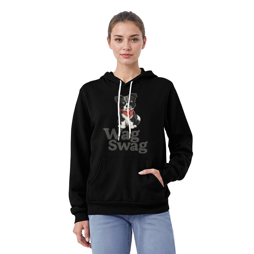 Border Collie Unisex Fleece Pullover Hoodie