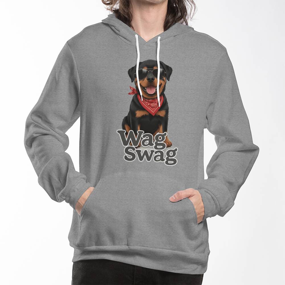 Rottweiler Unisex Fleece Pullover Hoodie