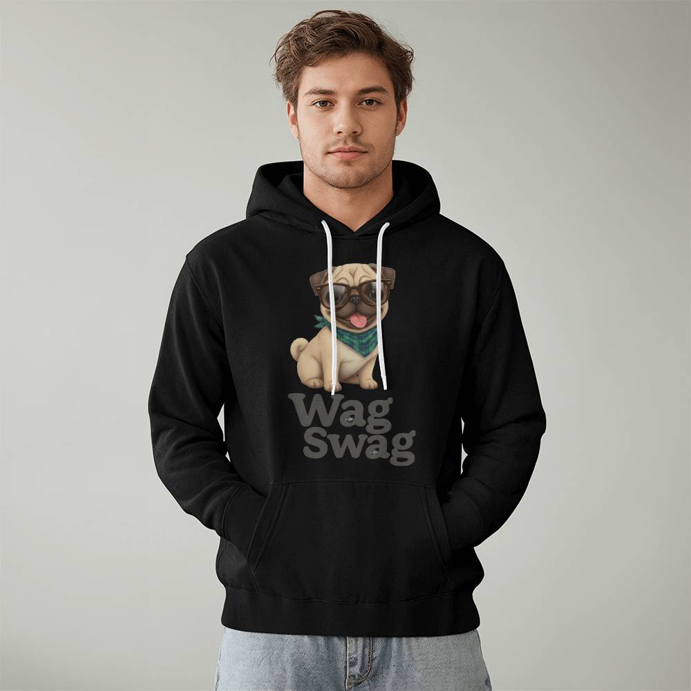 Pug Unisex Fleece Pullover Hoodie