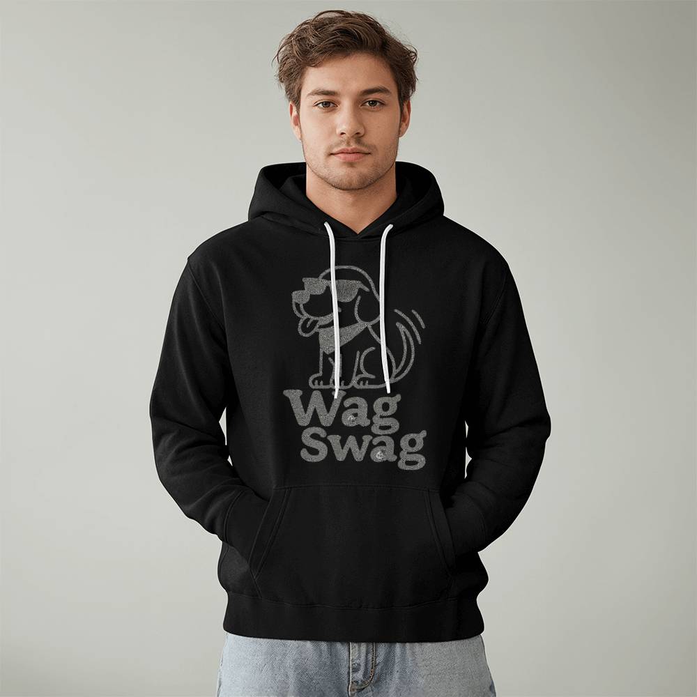 B&W Cool Dude Unisex Fleece Pullover Hoodie