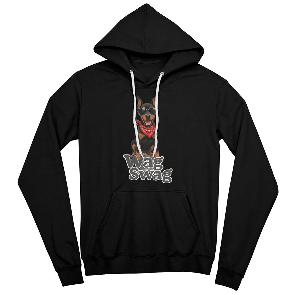 Doberman Unisex Fleece Pullover Hoodie