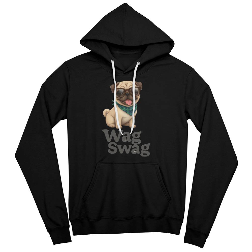 Pug Unisex Fleece Pullover Hoodie