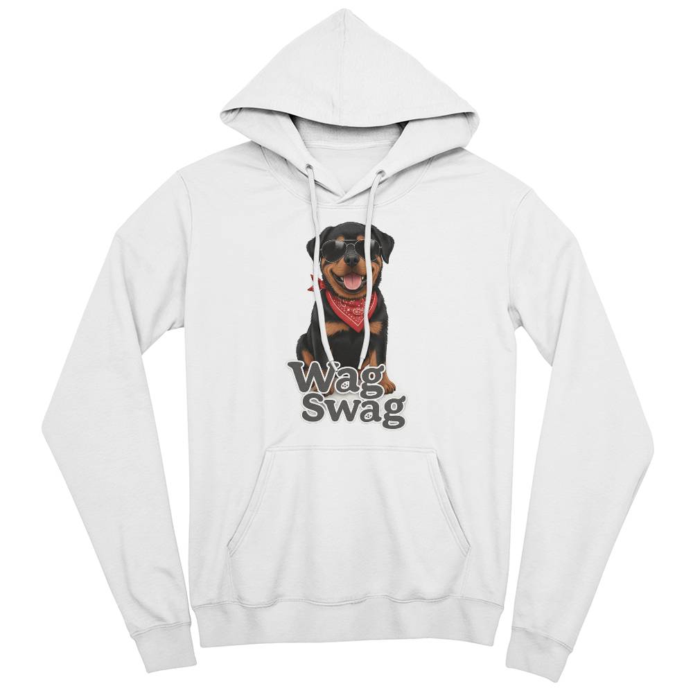 Rottweiler Unisex Fleece Pullover Hoodie