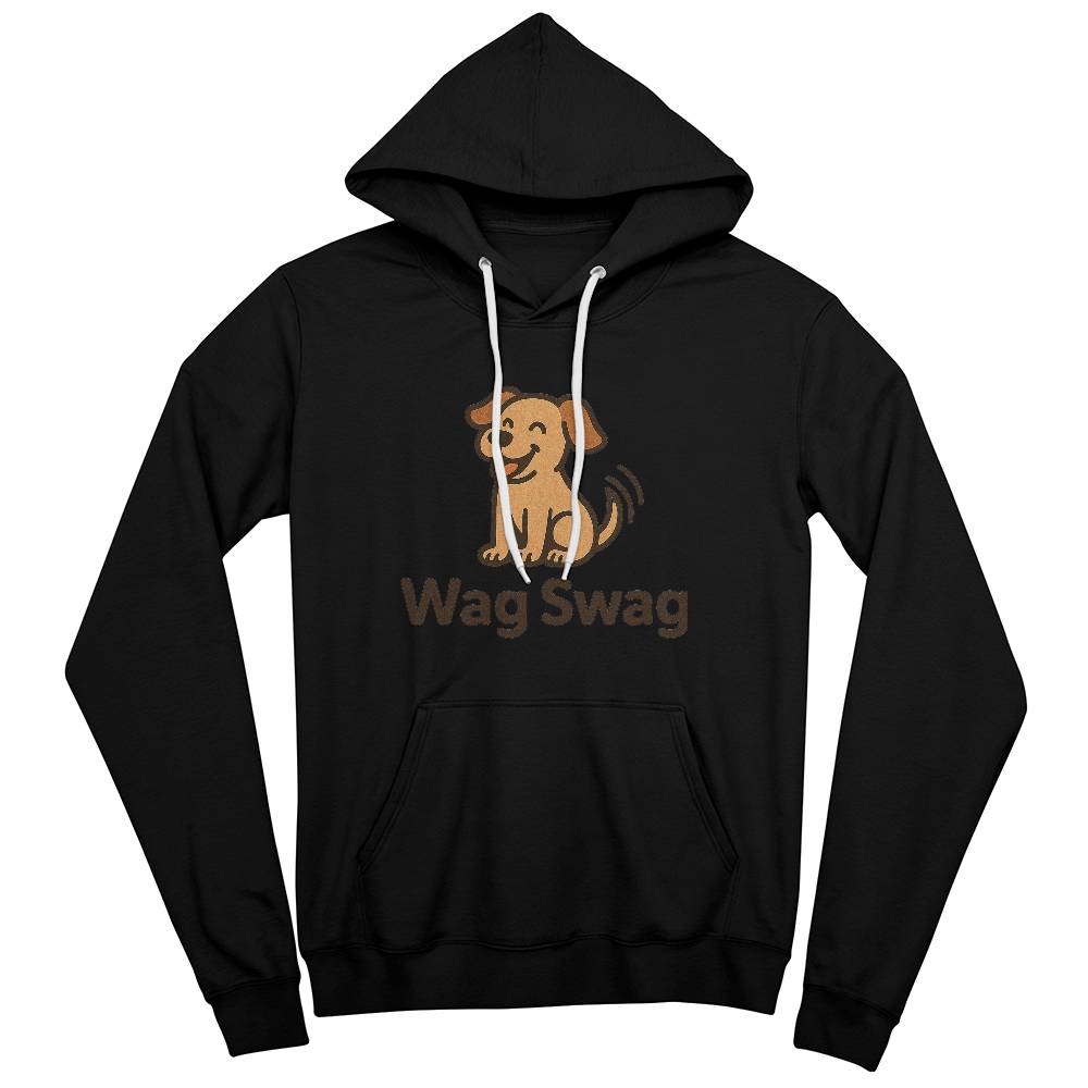 Happy Dog Unisex Fleece Pullover Hoodie