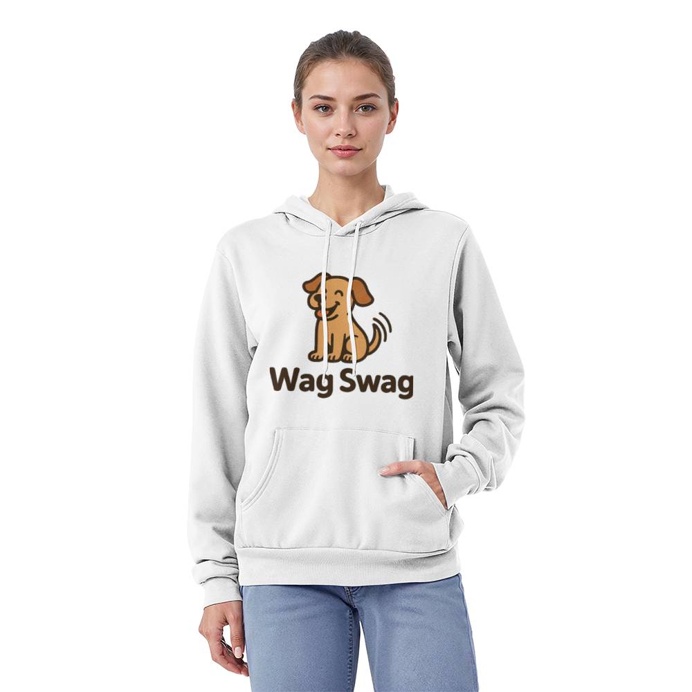 Happy Dog Unisex Fleece Pullover Hoodie