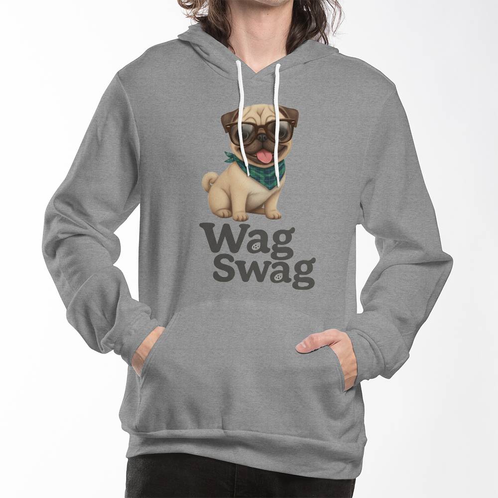 Pug Unisex Fleece Pullover Hoodie