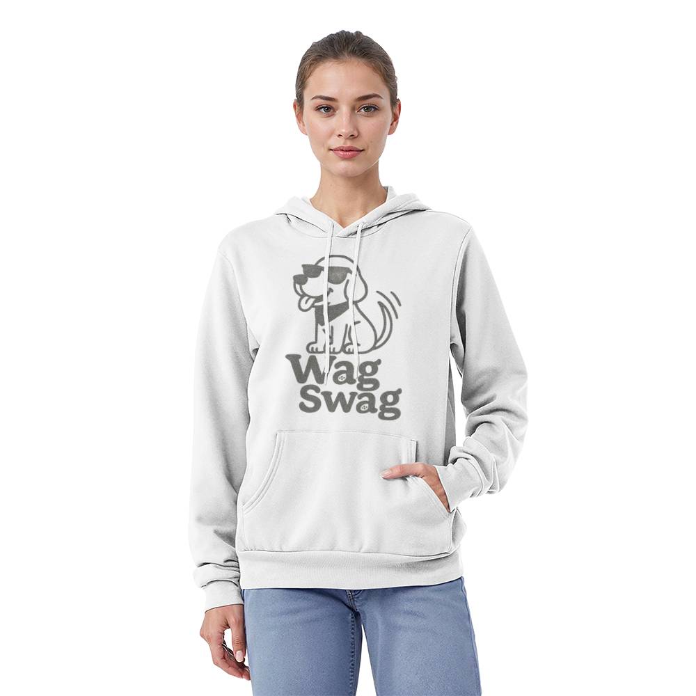 B&W Cool Dude Unisex Fleece Pullover Hoodie
