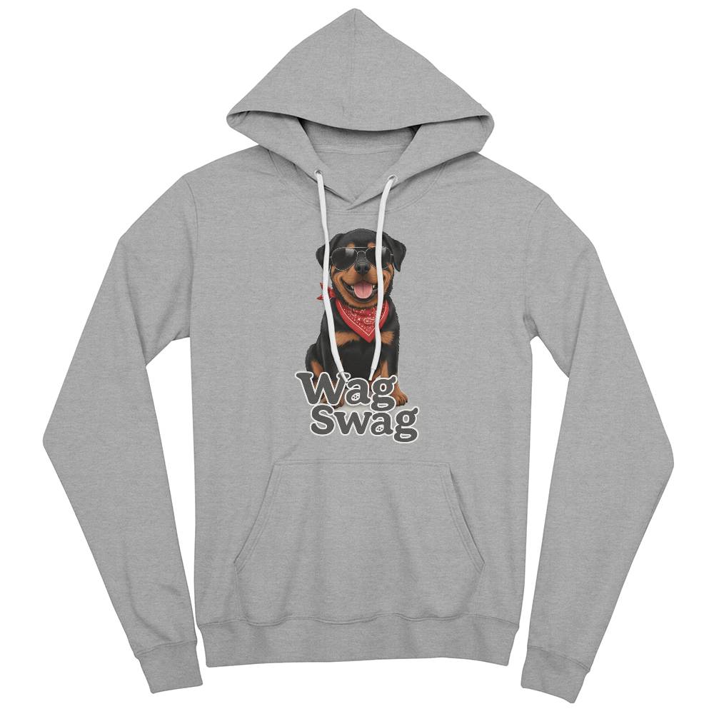 Rottweiler Unisex Fleece Pullover Hoodie