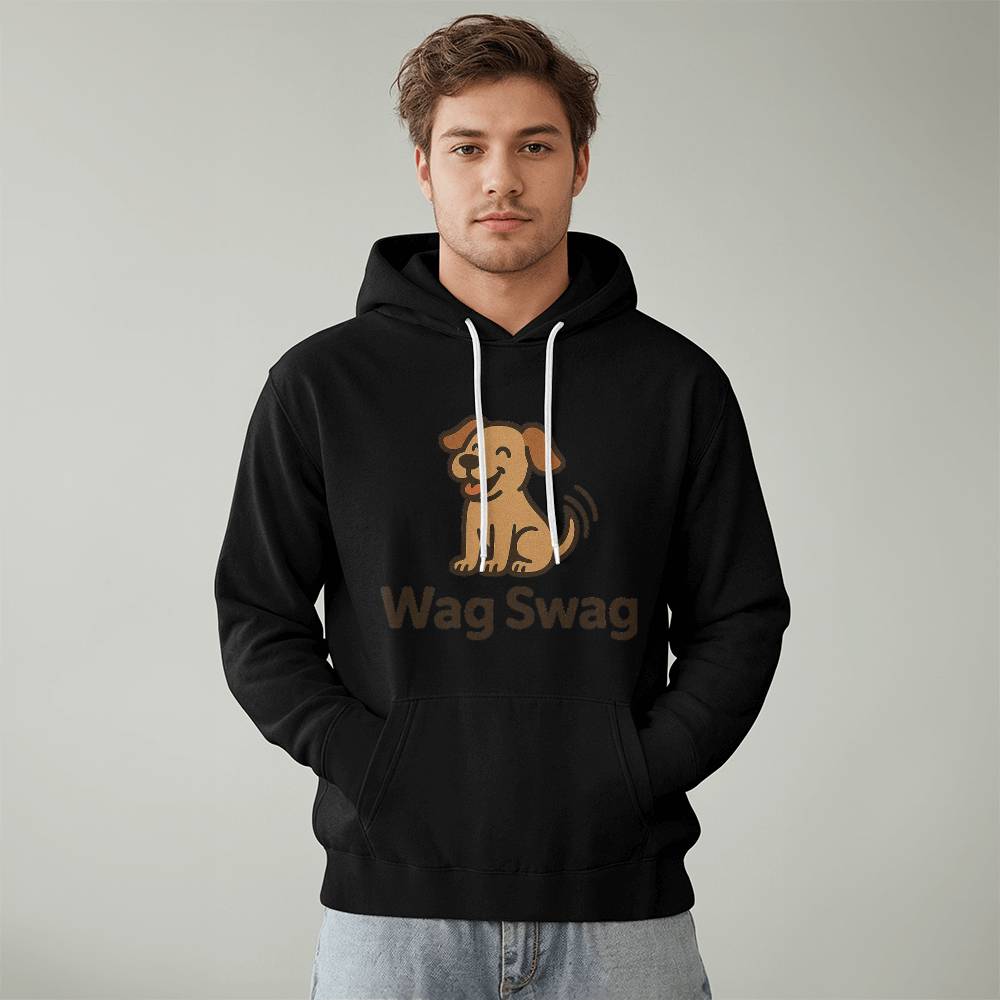 Happy Dog Unisex Fleece Pullover Hoodie