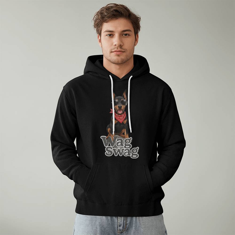 Doberman Unisex Fleece Pullover Hoodie