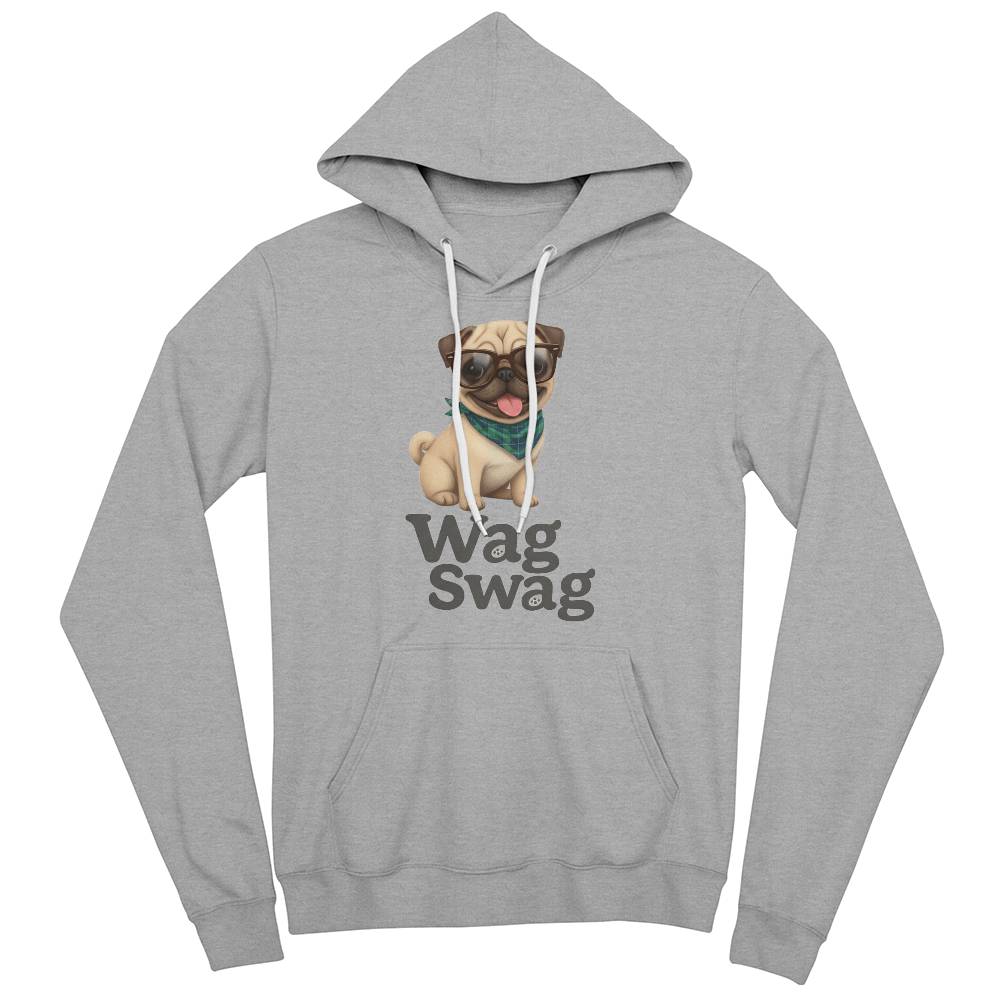Pug Unisex Fleece Pullover Hoodie