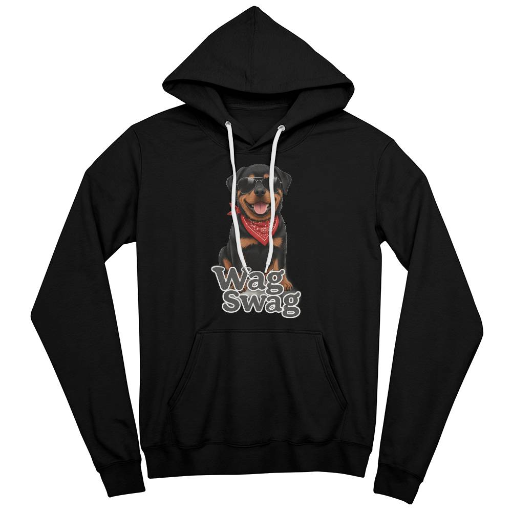 Rottweiler Unisex Fleece Pullover Hoodie