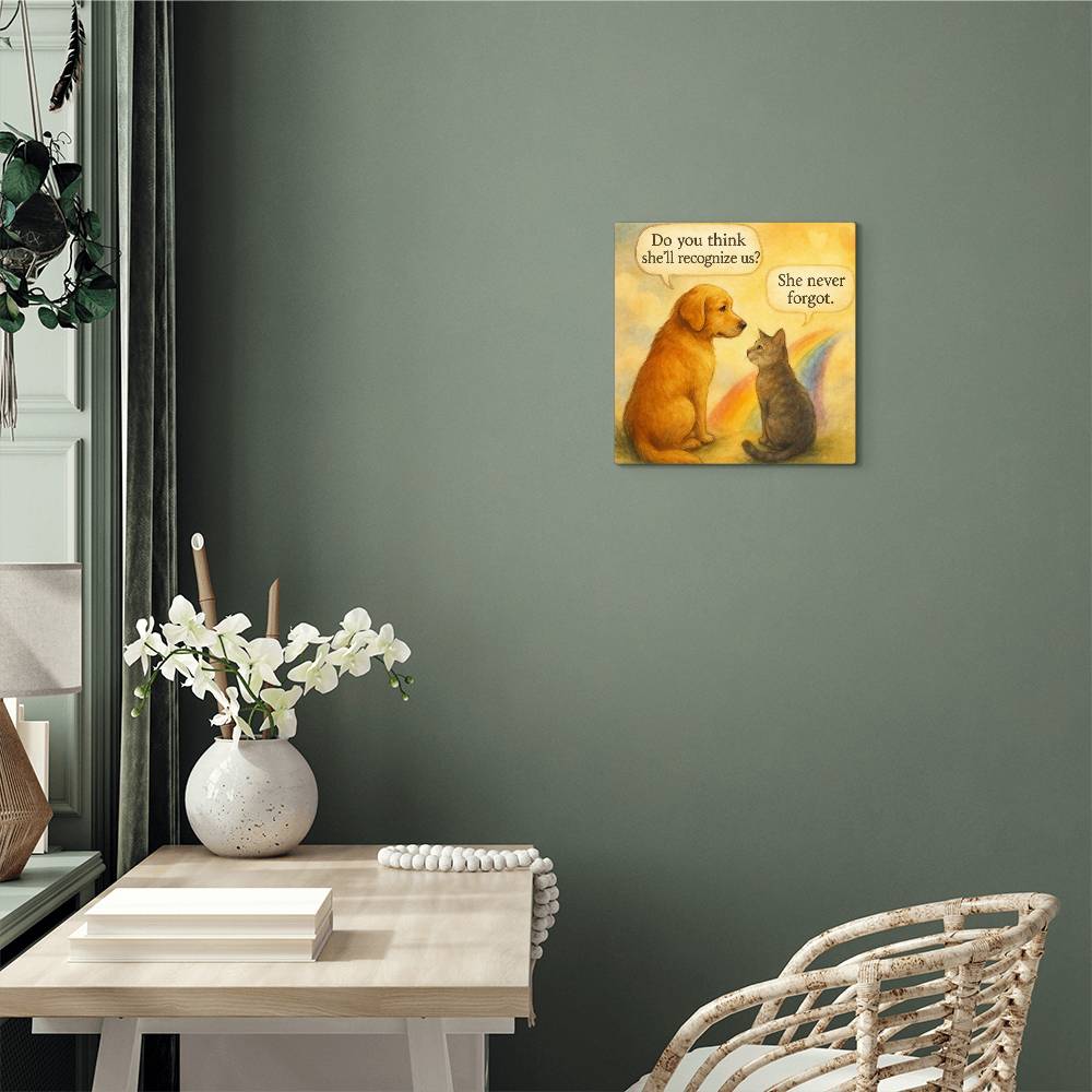 "She Never Forgot" - High Gloss Metal Art