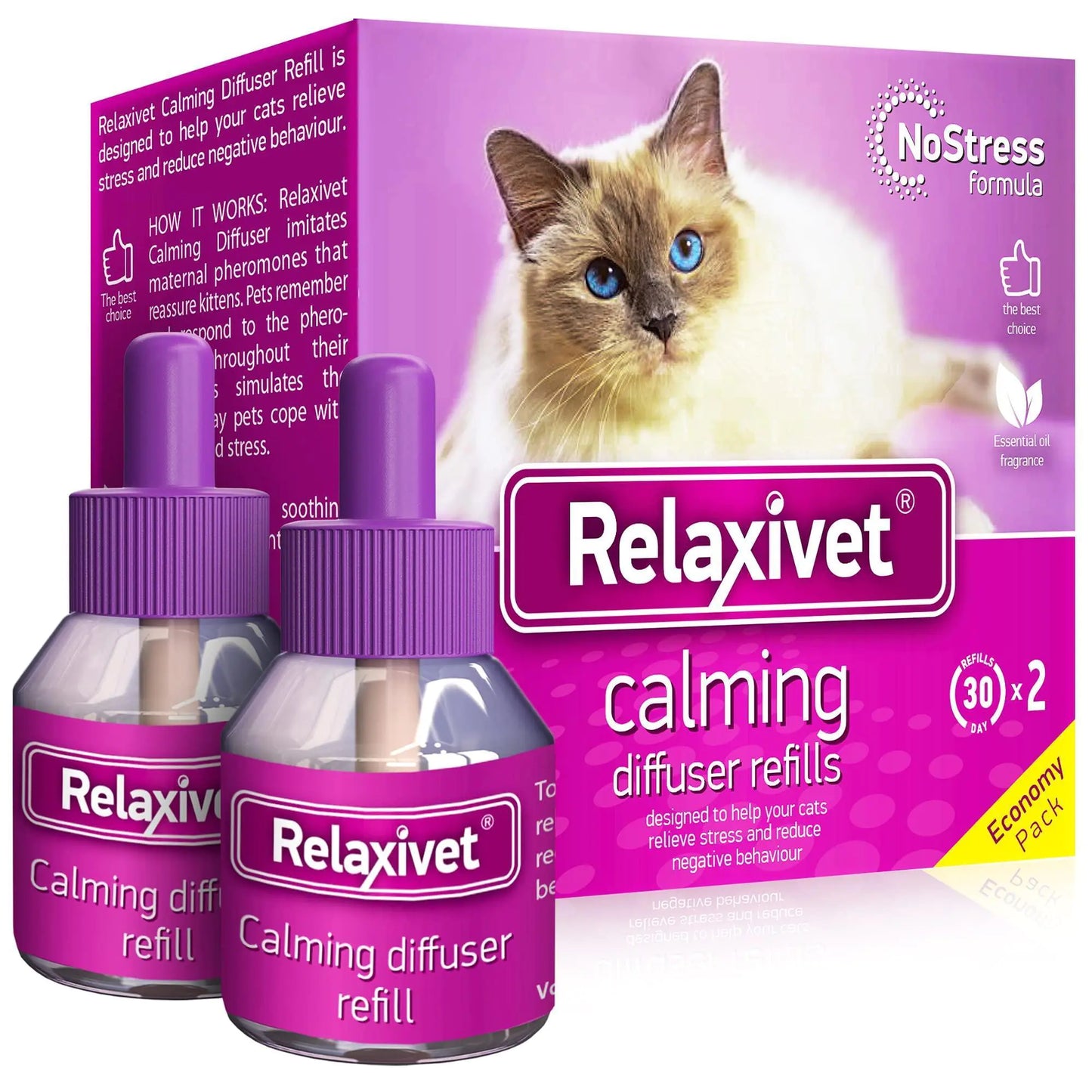 Soothing Diffuser Cat Pheromone Refill - Anti-Anxiety 2 Pack