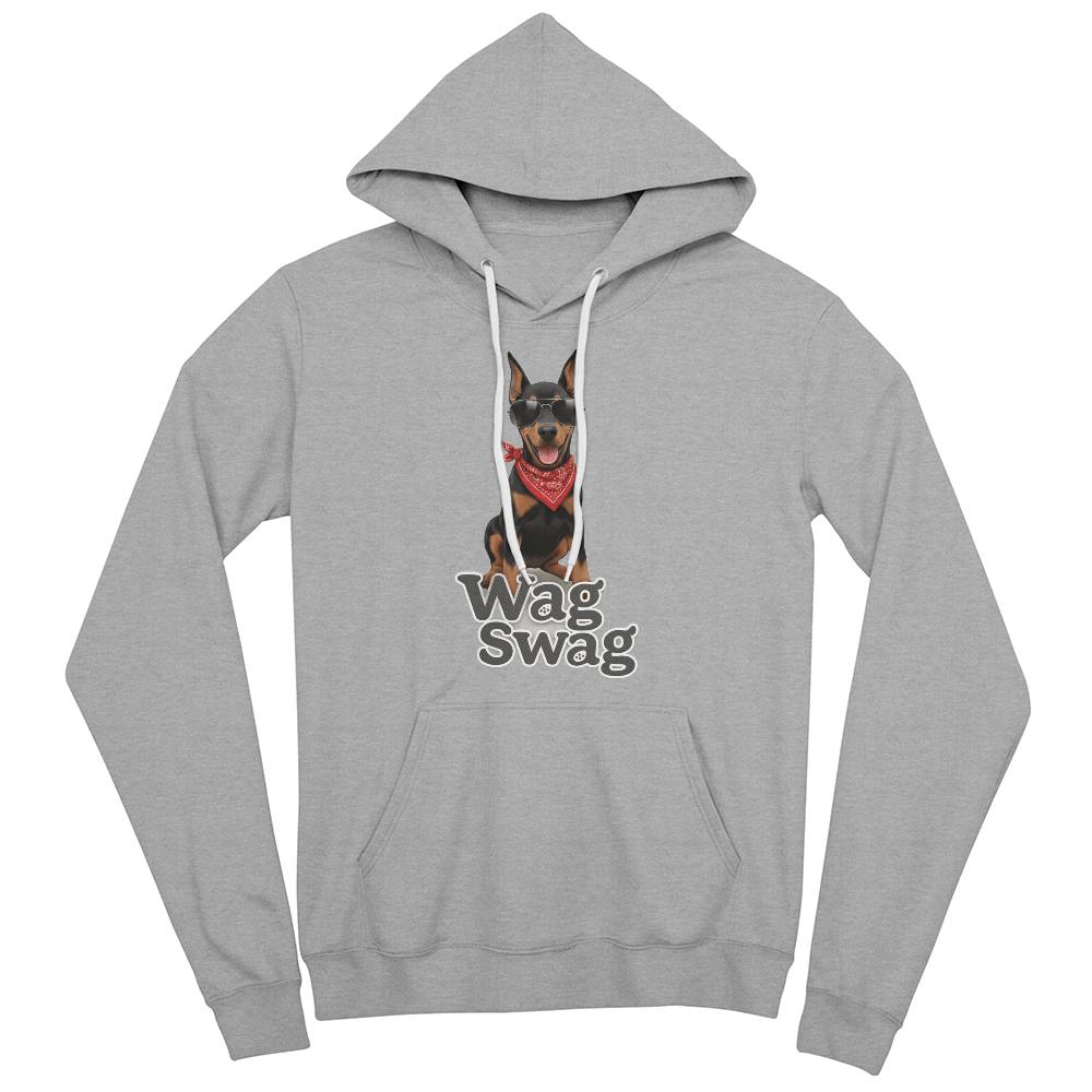 Doberman Unisex Fleece Pullover Hoodie