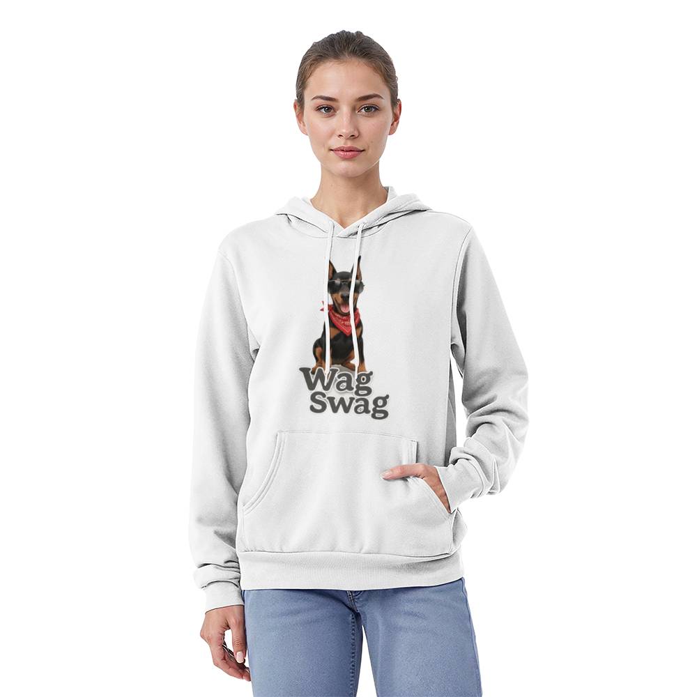 Doberman Unisex Fleece Pullover Hoodie