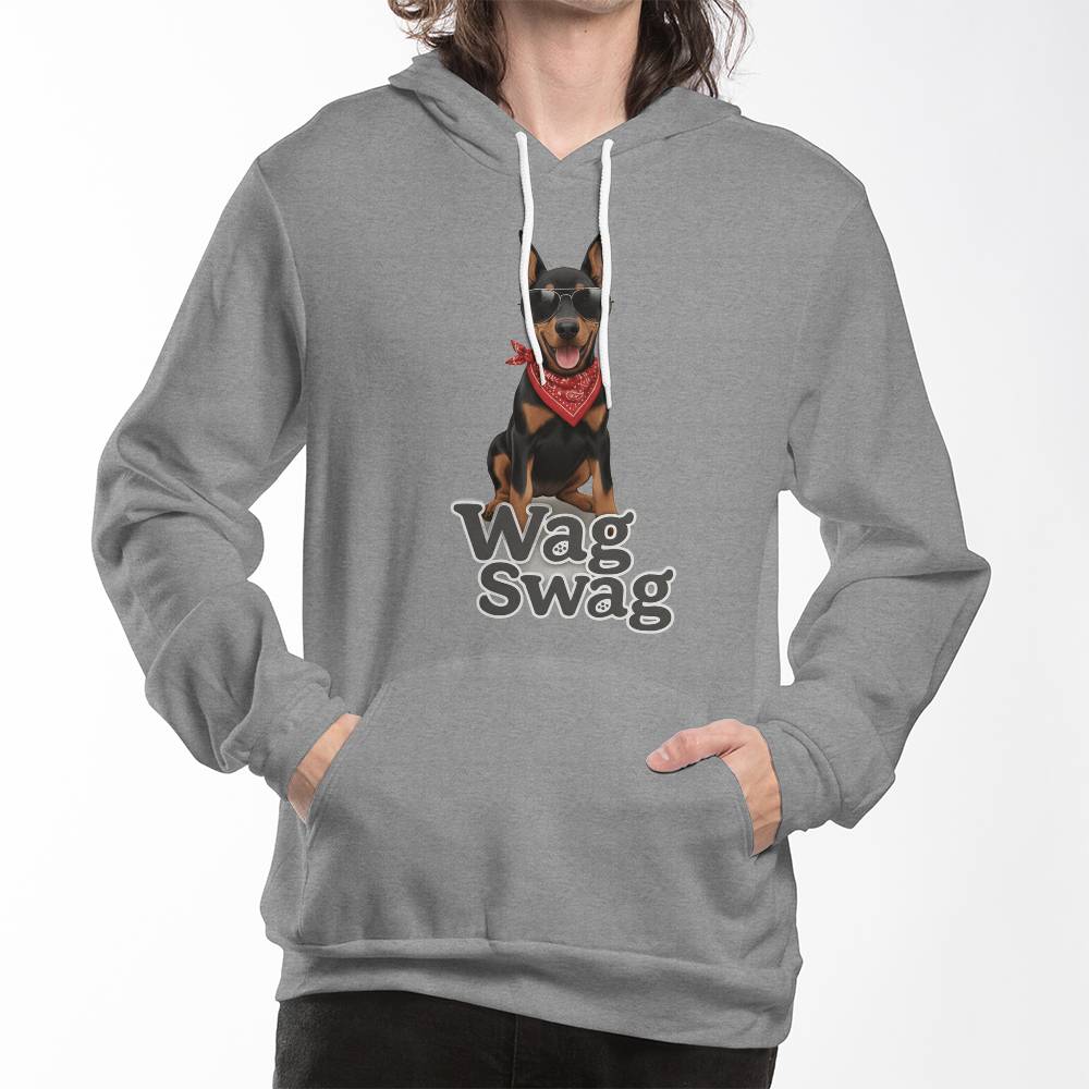 Doberman Unisex Fleece Pullover Hoodie