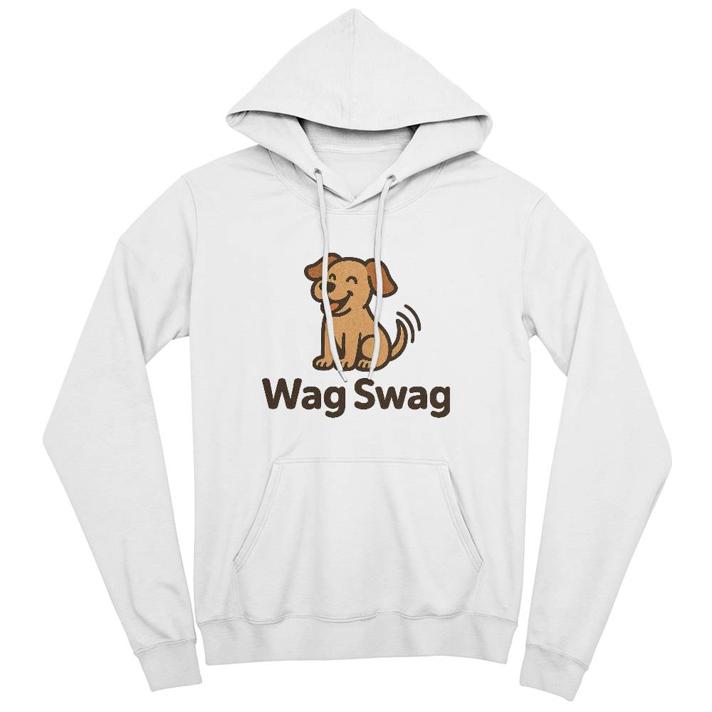 Happy Dog Unisex Fleece Pullover Hoodie