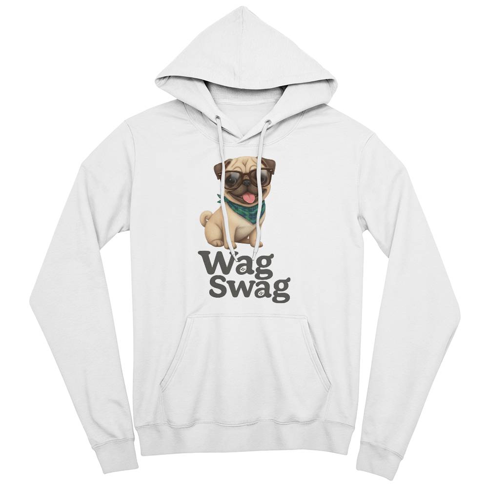 Pug Unisex Fleece Pullover Hoodie