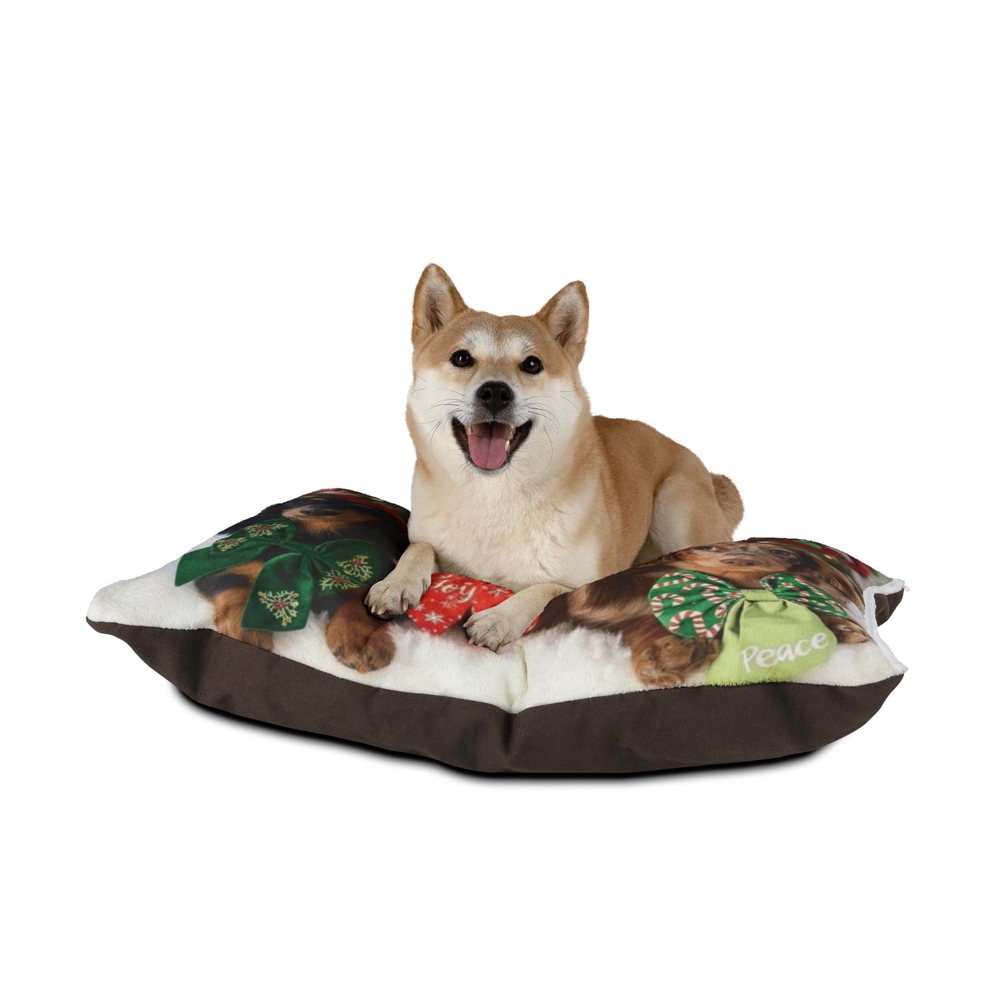 The Ultimate Dream Nest: Premium Fleece Dog Bed - Doxy Christmas