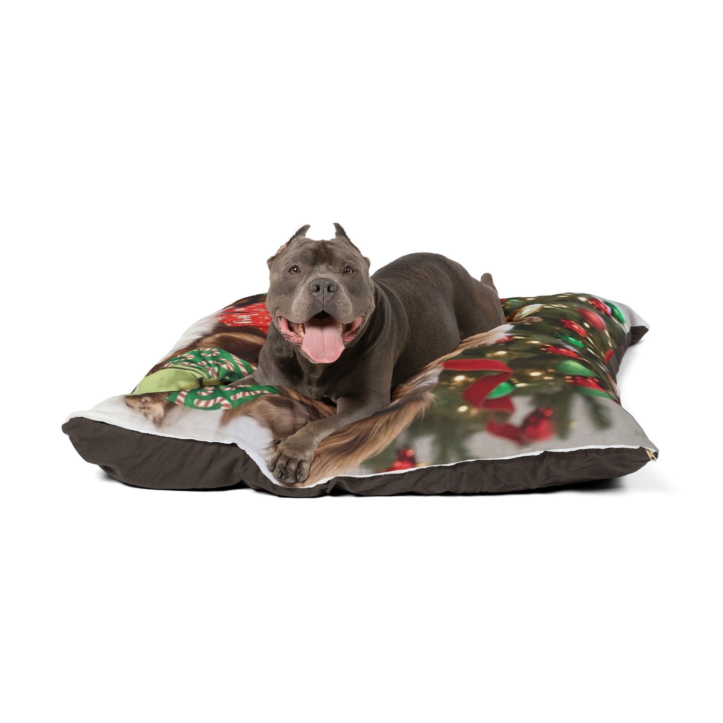 The Ultimate Dream Nest: Premium Fleece Dog Bed - Doxy Christmas