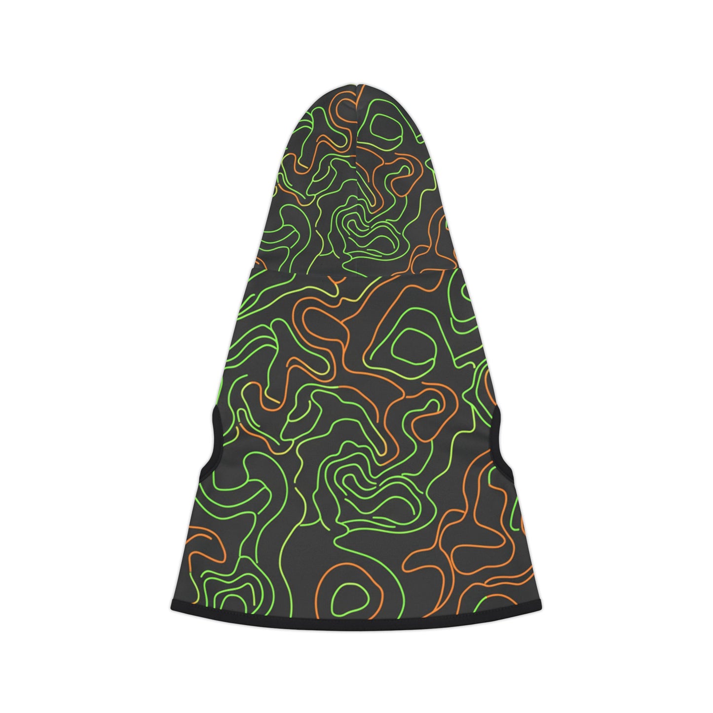 Topographic Neon Pet Hoodie