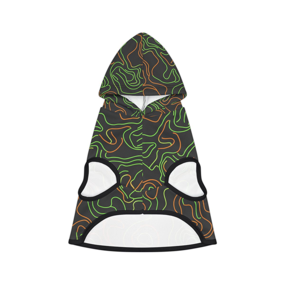 Topographic Neon Pet Hoodie