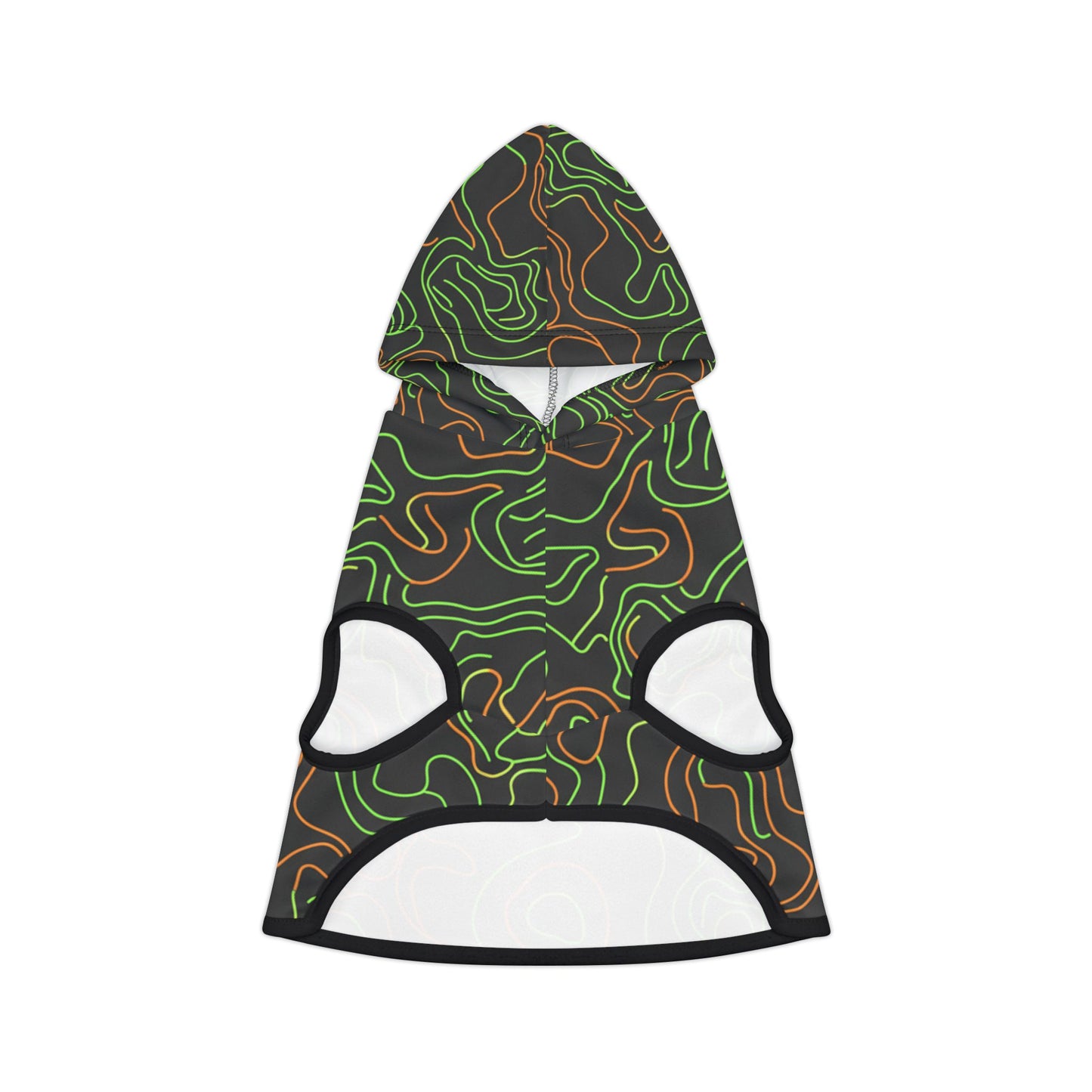 Topographic Neon Pet Hoodie